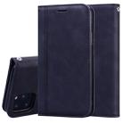 For iPhone 11 Pro Frosted Business Magnetic Horizontal Flip PU Leather Case with Holder & Card Slot & Lanyard(Black) - 1