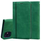 For iPhone 11 Frosted Business Magnetic Horizontal Flip PU Leather Case with Holder & Card Slot & Lanyard(Green) - 1