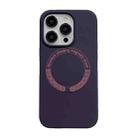 For iPhone 15 Pro Max Magsafe Magnetic Silicone Phone Case(Dark Purple) - 1