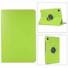 For Samsung Galaxy Tab A9 Litchi Texture 360 Degrees Rotation Holder Leather Tablet Case(Green) - 1