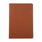 For Samsung Galaxy Tab S10 FE+ Litchi Texture 360 Degrees Rotation Holder Leather Tablet Case(Brown) - 2