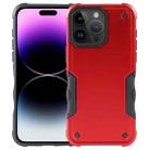 For iPhone 15 Pro Max Non-slip Shockproof Armor Phone Case(Red) - 1