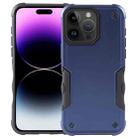 For iPhone 15 Pro Non-slip Shockproof Armor Phone Case(Blue) - 1