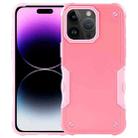 For iPhone 15 Pro Non-slip Shockproof Armor Phone Case(Pink) - 1