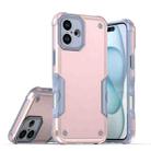 For iPhone 16 Plus Non-slip Shockproof Armor Phone Case(Rose Gold) - 1