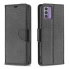 For Nokia G42/G310 Litchi Texture Pure Color Leather Phone Case(Black) - 1