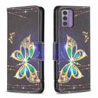 For Nokia G42/G310 Colored Drawing Leather Phone Case(Big Butterfly) - 1