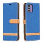 For Nokia G42/G310 Color Matching Denim Texture Horizontal Flip Leather Case(Royal Blue) - 1