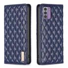 For Nokia G42/G310 Diamond Lattice Magnetic Leather Flip Phone Case(Blue) - 1