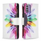 For Nokia G42/G310 Colored Drawing Pattern Zipper Leather Phone Case(Sun Flower) - 1