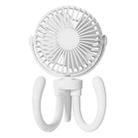 T8 2000mAh Flexible Octopus Tripod Rotatable Portable Fan(White) - 1