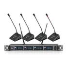 XTUGA A140-C Wireless Microphone System 4-Channel UHF Four Conference Mics(EU Plug) - 1
