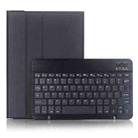 For Samsung Galaxy Tab S9 A710B Candy Color TPU Bluetooth Keyboard Leather Tablet Case with Pen Holder(Black) - 1