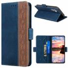 For Samsung Galaxy A24 4G Stitching Side-Magnetic RFID Leather Phone Case(Royal Blue) - 1