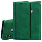 For Huawei P Smart 2019 Frosted Business Magnetic Horizontal Flip PU Leather Case with Holder & Card Slot & Lanyard(Green) - 1