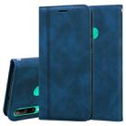 For Huawei P40 Lite E / Y7P Frosted Business Magnetic Horizontal Flip PU Leather Case with Holder & Card Slot & Lanyard(Blue) - 1