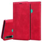 For Huawei P40 Lite E / Y7P Frosted Business Magnetic Horizontal Flip PU Leather Case with Holder & Card Slot & Lanyard(Red) - 1