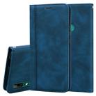 For Huawei P Smart Z Frosted Business Magnetic Horizontal Flip PU Leather Case with Holder & Card Slot & Lanyard(Blue) - 1