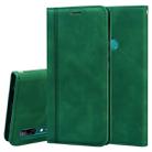 For Huawei P Smart Z Frosted Business Magnetic Horizontal Flip PU Leather Case with Holder & Card Slot & Lanyard(Green) - 1