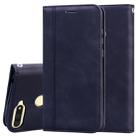 For Huawei Honor 7A Frosted Business Magnetic Horizontal Flip PU Leather Case with Holder & Card Slot & Lanyard(Black) - 1