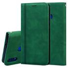 For Huawei Honor 8X Frosted Business Magnetic Horizontal Flip PU Leather Case with Holder & Card Slot & Lanyard(Green) - 1