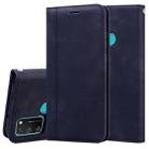 For Huawei Honor 9A Frosted Business Magnetic Horizontal Flip PU Leather Case with Holder & Card Slot & Lanyard(Black) - 1