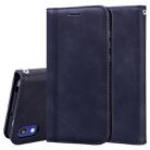 For Huawei Y5 (2019) / Honor 8S Frosted Business Magnetic Horizontal Flip PU Leather Case with Holder & Card Slot & Lanyard(Black) - 1