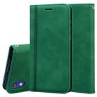 For Huawei Y5 (2019) / Honor 8S Frosted Business Magnetic Horizontal Flip PU Leather Case with Holder & Card Slot & Lanyard(Green) - 1