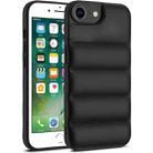 For iPhone 7 / 8 / SE 2022 Eiderdown Airbag Shockproof Phone Case(Black) - 1