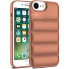 For iPhone 7 / 8 / SE 2022 Eiderdown Airbag Shockproof Phone Case(Khaki) - 1