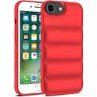 For iPhone 7 / 8 / SE 2022 Eiderdown Airbag Shockproof Phone Case(Red) - 1