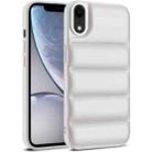 For iPhone XR Eiderdown Airbag Shockproof Phone Case(White) - 1