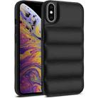 For iPhone XS Max Eiderdown Airbag Shockproof Phone Case(Black) - 1