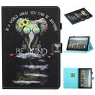 For Kindle Fire HD8 (2020) / HD8 Plus (2020) Colored Drawing Stitching Horizontal Flip Leather Case with Holder & Card Slots & Sleep / Wake-up Function(Glasses Icon) - 1