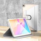 For Huawei MatePad T10 / T10S Clear 360 Rotation Stand Smart Leather Tablet Case(White) - 1