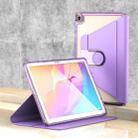 For Huawei MatePad T10 / T10S Clear 360 Rotation Stand Smart Leather Tablet Case(Purple) - 1