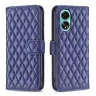 For OPPO A78 4G Diamond Lattice Wallet Flip Leather Phone Case(Blue) - 1