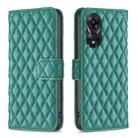 For OPPO A78 5G Diamond Lattice Wallet Flip Leather Phone Case(Green) - 1