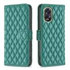 For OPPO A38 4G Diamond Lattice Wallet Flip Leather Phone Case(Green) - 1