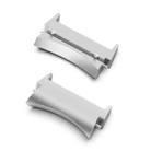For Samsung Galaxy Watch 6 / 6 Classic 1 Pair Stainless Steel Metal Watch Band Connector(Silver) - 1