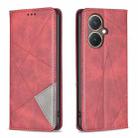 For vivo Y27 4G Prismatic Invisible Magnetic Leather Phone Case(Red) - 1