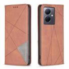 For vivo Y78 5G Prismatic Invisible Magnetic Leather Phone Case(Brown) - 1