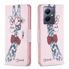 For vivo Y78 5G Colored Drawing Pattern Leather Phone Case(Deer) - 1