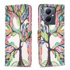 For vivo Y78 5G Colored Drawing Pattern Leather Phone Case(Tree Life) - 1