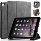 For iPad 9.7 inch DG.MING See Series Horizontal Flip Leather Case with Holder & Pen Holder(Grey) - 1