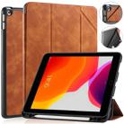 For iPad 10.2 2021 / 2020 / 2019 DG.MING See Series Horizontal Flip Leather Case with Holder & Pen Holder(Brown) - 1