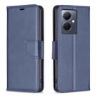 For vivo Y78 5G Lambskin Texture Leather Phone Case(Blue) - 1