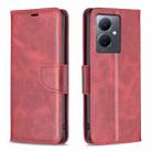 For vivo Y78 5G Lambskin Texture Leather Phone Case(Red) - 1