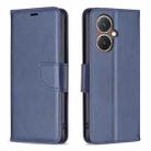 For vivo Y27 4G Lambskin Texture Leather Phone Case(Blue) - 1