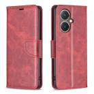 For vivo Y27 4G Lambskin Texture Leather Phone Case(Red) - 1